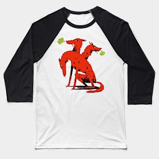 Three Headed Wolf Baseball T-Shirt